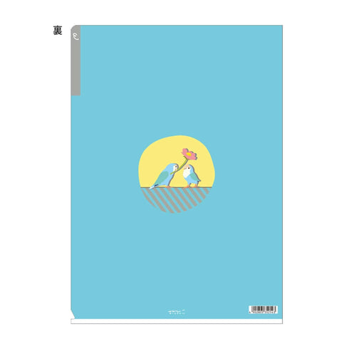 Midori MD A5 3 Pocket Clear Folder | Bird B
