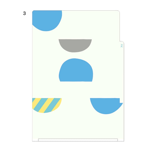 Midori MD A5 3 Pocket Clear Folder | Bird B
