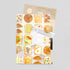 Midori MD A5 3 Pocket Clear Folder | Toast
