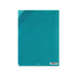 Midori MD A5 5 Pocket Clear Folder | Teal Diagonal Stripe