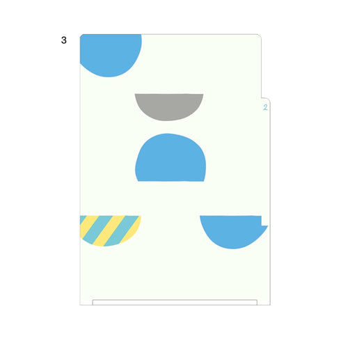 Midori MD A6 3 Pocket Clear Folder | Bird B