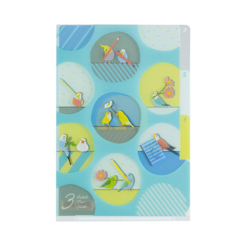 Midori MD A6 3 Pocket Clear Folder | Bird B