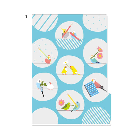 Midori MD A6 3 Pocket Clear Folder | Bird B
