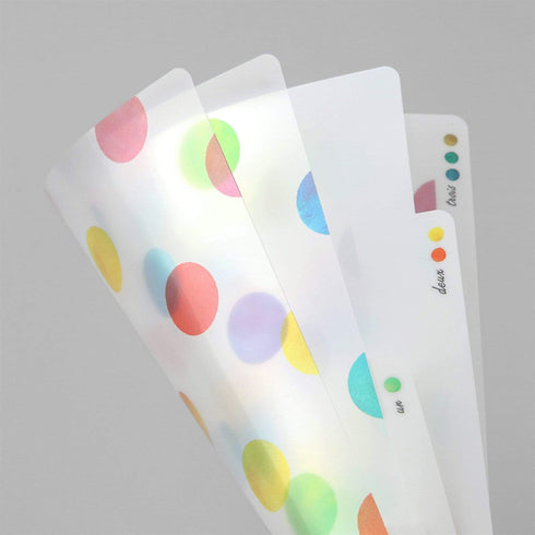 Midori MD A6 3 Pocket Clear Folder | Dots