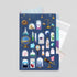 Midori MD A6 3 Pocket Clear Folder | Science