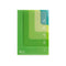 Midori MD A6 5 Pocket Clear Folder | 2-Way Blue Gradient Yellow & Green