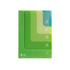 Midori MD A6 5 Pocket Clear Folder | 2-Way Blue Gradient Yellow & Green