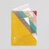 Midori MD A6 5 Pocket Clear Folder | Yellow Diagonal Stripe
