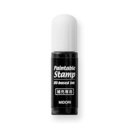 MIDORI Paintable Stamp Re-Inkable Self-Inking Stamp | Ink Refill