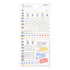 Midori Seal Collection Planner Stickers Removable Pastel | 2389 Title Decorations