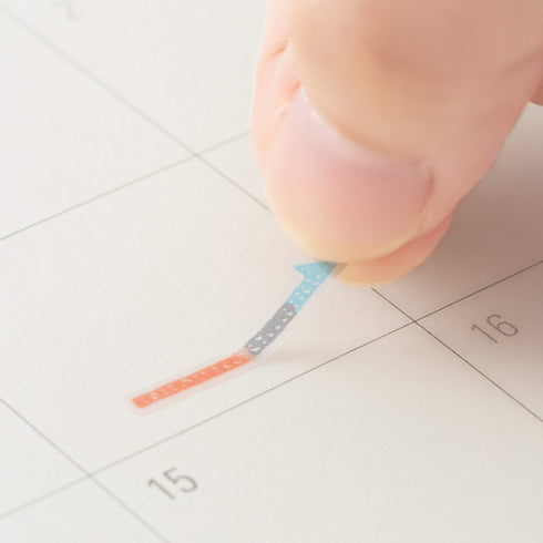 Midori Seal Collection ARROW Planner Stickers Removable Pastel | 2458