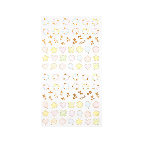 Midori Seal Collection DATE FRAME Planner Stickers Removable Shiny Pastel | 2457