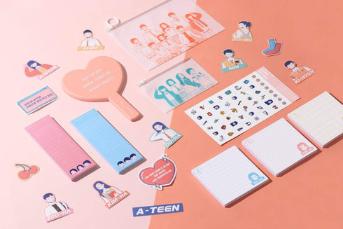 MoteMote Blue Ruled A-Teen Sticky Note | USA Located!