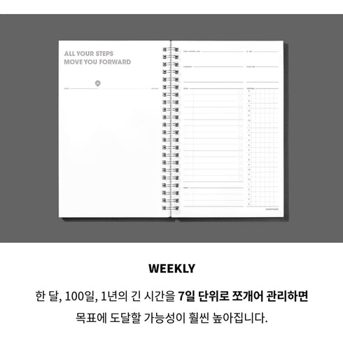 MOTEMOTE Dark Horse 10 Minute Planner | 100 Days - USA located!