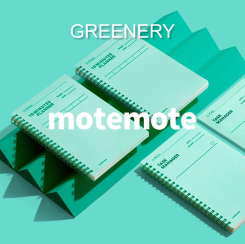MOTEMOTE Greenery Ten Minute Planner | 100 Days - USA located!