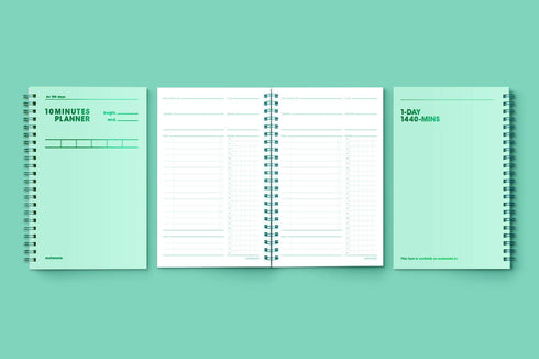 MOTEMOTE Greenery Ten Minute Planner | 100 Days - USA located!