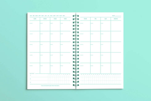 MOTEMOTE Greenery Ten Minute Planner | 100 Days - USA located!