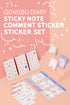 MOTEMOTE Gungbu Diary Kkyong X Bbyu Study Stickers | Six Styles!| USA Located!