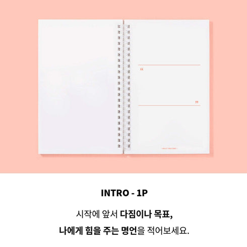 MOTEMOTE Living Coral Ten Minute Planner | 100 Days - USA located!