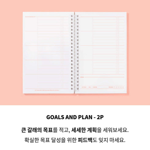 MOTEMOTE Living Coral Ten Minute Planner | 100 Days - USA located!