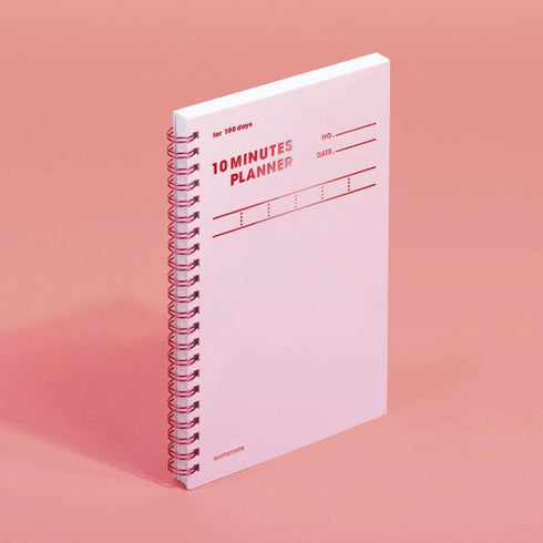 MOTEMOTE Rose Quartz 10 Minute Planner | Half Year - USA located!
