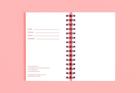 MOTEMOTE Rose Quartz 10 Minute Planner | Half Year - USA located!