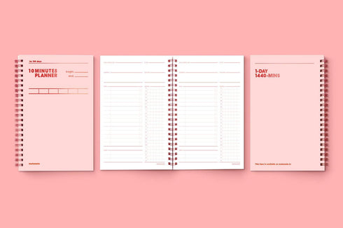 MOTEMOTE Rose Quartz Ten Minute Planner | 100 Days - USA located!