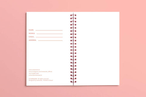 MOTEMOTE Rose Quartz Ten Minute Planner | 100 Days - USA located!