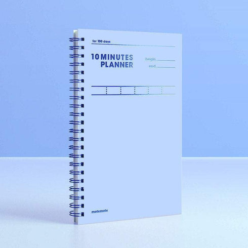 MOTEMOTE Serenity Blue Ten Minute Planner | 100 Days - USA Located!