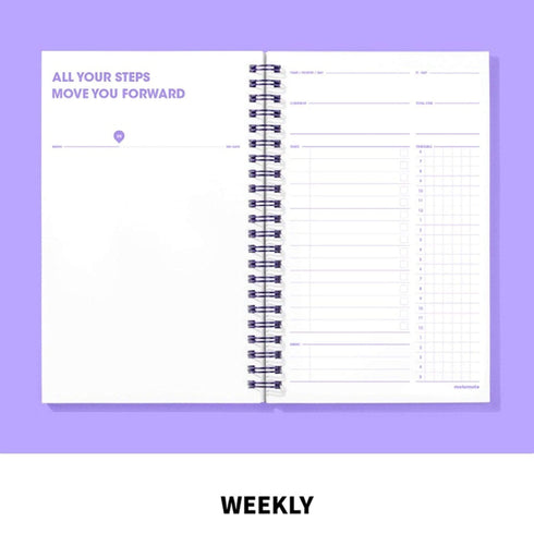 MOTEMOTE Violet Ten Minute Planner | 100 Days - USA located!