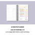 MOTEMOTE WHITE 10 Minute Planner | Half Year - USA located!