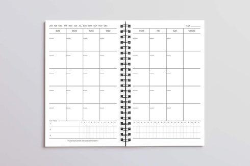 MOTEMOTE White Ten Minute Planner | 100 Days - USA located!