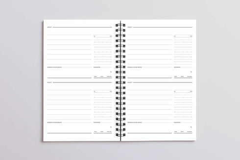 MOTEMOTE White Ten Minute Planner | 100 Days - USA located!