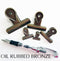 Oil Rubbed Bronze Bulldog Binder Paper Clips - Five sizes & Seven Colors!! Super cute very strong!