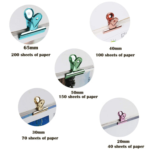 Oil Rubbed Bronze Bulldog Binder Paper Clips - Five sizes & Seven Colors!! Super cute very strong!