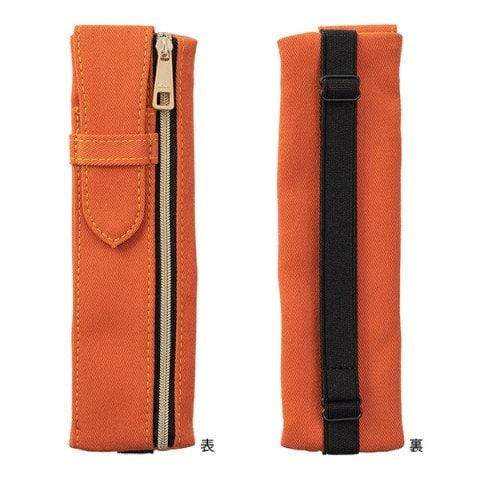 Midori Book Band ORANGE Adjustable Pen Case B6 - A5