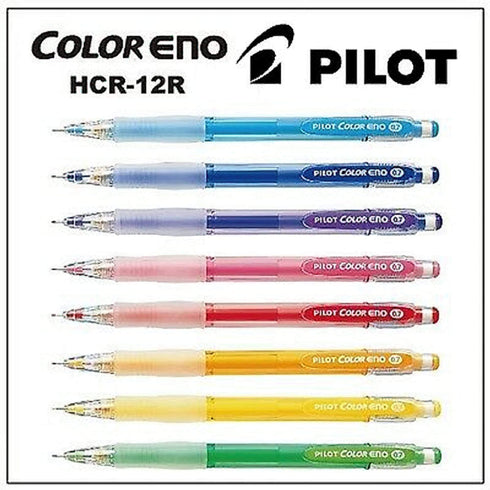 Pilot Color Eno Erasable Mechanical Pencil Black-Out Planning 0.7mm | Green Body Green Lead