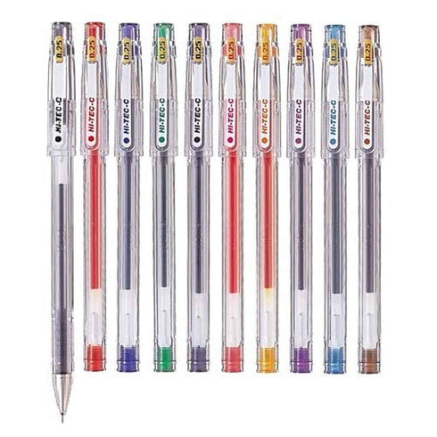 Pilot Hi-Tec-C Gel Pen Ultra Fine Point RED | 0.25 mm