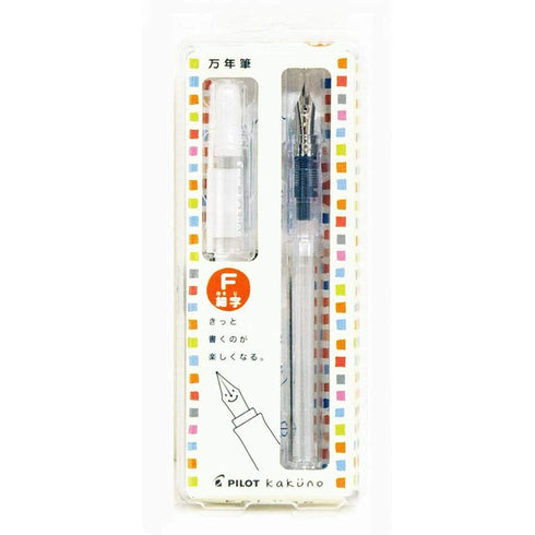 Pilot Kakuno CLEAR Demonstrator Fountain Pen | Fine Nib