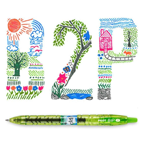 Pilot Recycled Plastic Bottle 0.5mm Pen "Bottle to Pen" BL-B2P-5 | RED