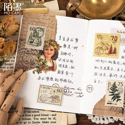 Premium Die-Cut Art Deco Art Nouveau Retro Vintage Ephemera Stickers