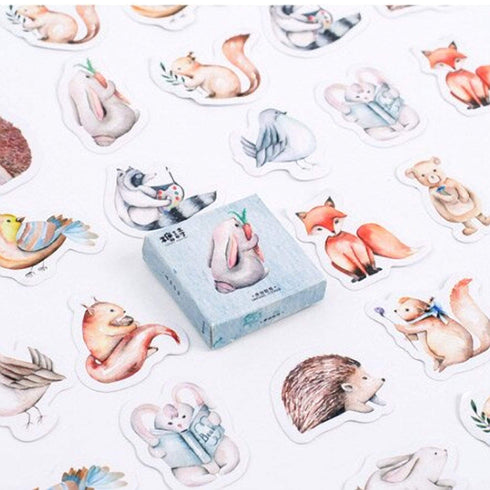 Premium Die-Cut Stickers Forest Animals Woodland Creatures