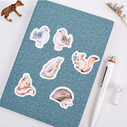 Premium Die-Cut Stickers Forest Animals Woodland Creatures