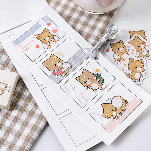 Premium Die-Cut Stickers Shiba Inu