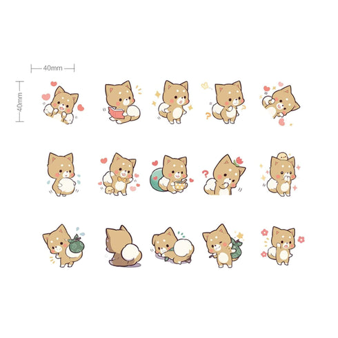 Premium Die-Cut Stickers Shiba Inu