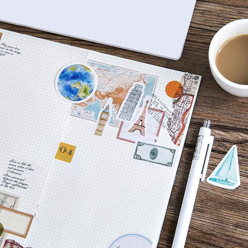 Premium Die-Cut Stickers Travel Car Bus Metro Trip