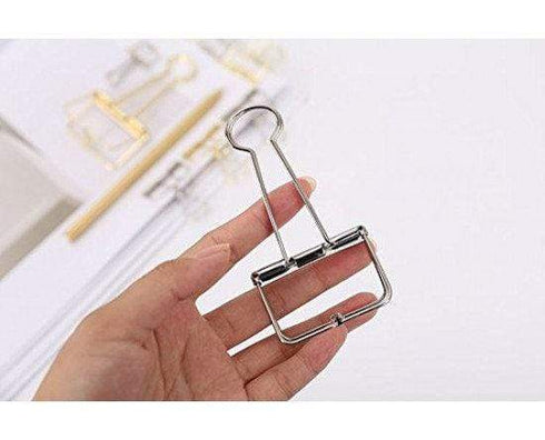 PURPLE Skeleton Frame Hollow Binder Clips - Small, Medium & Large! Super cute and very strong!