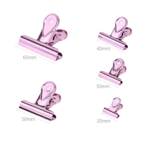 RAINBOW Bulldog Binder Paper Clips - Five sizes & Seven Colors!! Super cute very strong!