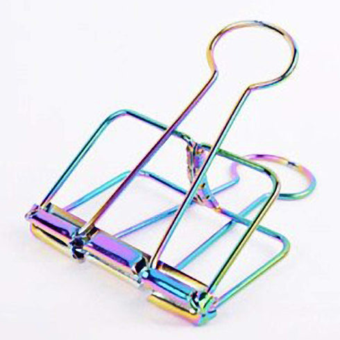 RAINBOW Skeleton Frame Hollow Wire Binder Clips Small, Medium & Large! Super cute and very strong!
