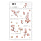 Realistic Flowers Blossoms PET Transparent Dainty Stickers | Cherry Blossom Sakura